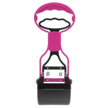 Long Handle Jaw Poop Scoop Clean Pick Up Animal Waste Dog Puppy Cat Waste Picker(Pink)