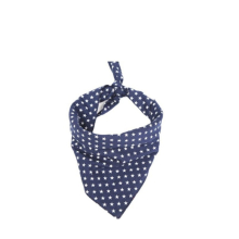 2 PCS Pet Triangle Towel Christmas Snowflake Dog Saliva Towel, Size:L(Blue)