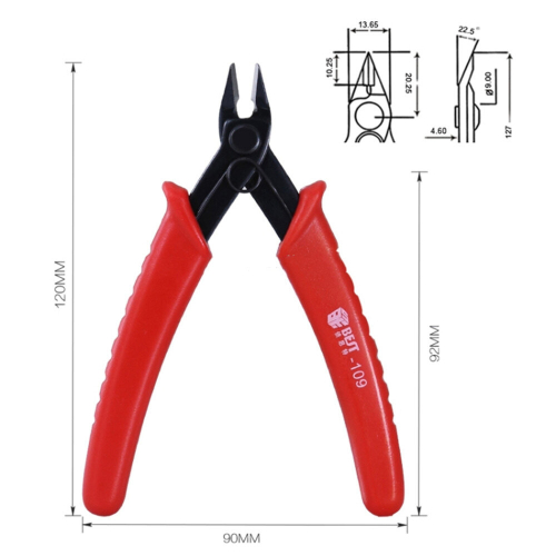 2PCS  109 Diagonal Plastic Cutter Nipper 1