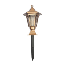 Gold Hexagonal Led Solar Mosquito Killer Light