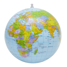 4Pcs Inflatable Globe World Earth Ocean Map Ball Geography Learning Kids Educational Beach Ball , Size: 28cm