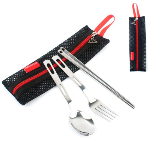 2Set Outdoor Tableware Set Camping Travel Single Flatware Combination 1