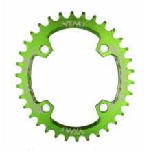 96BCD Aluminum Alloy Oval Round Chainring Chainwheel Road Bicycle ChainRing for Elliptic Plate 34T(Green)