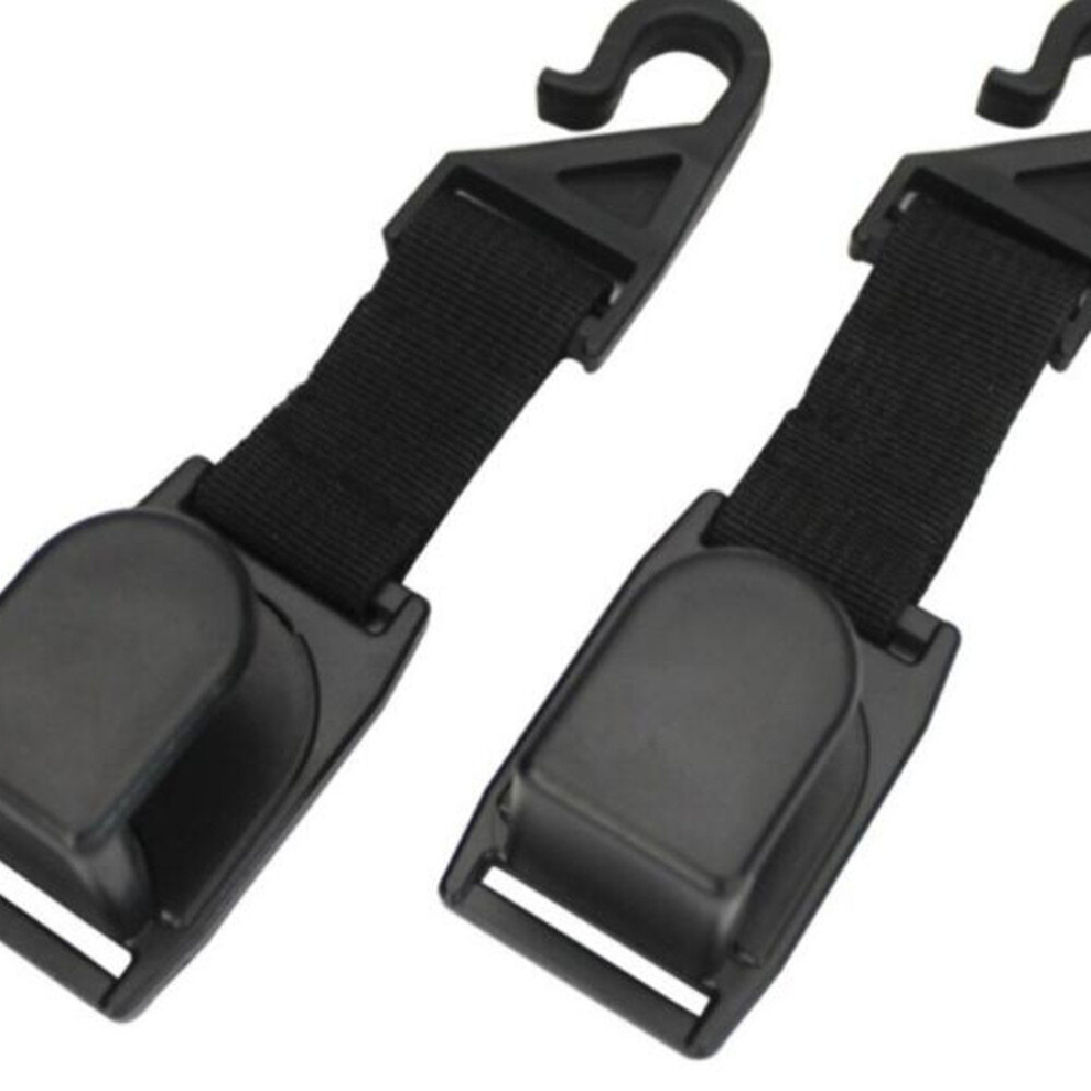 2 Pcs Plastic Hook Holder For Car Seat Headrest Backrest Max Load: 6Kg 6913664866087
