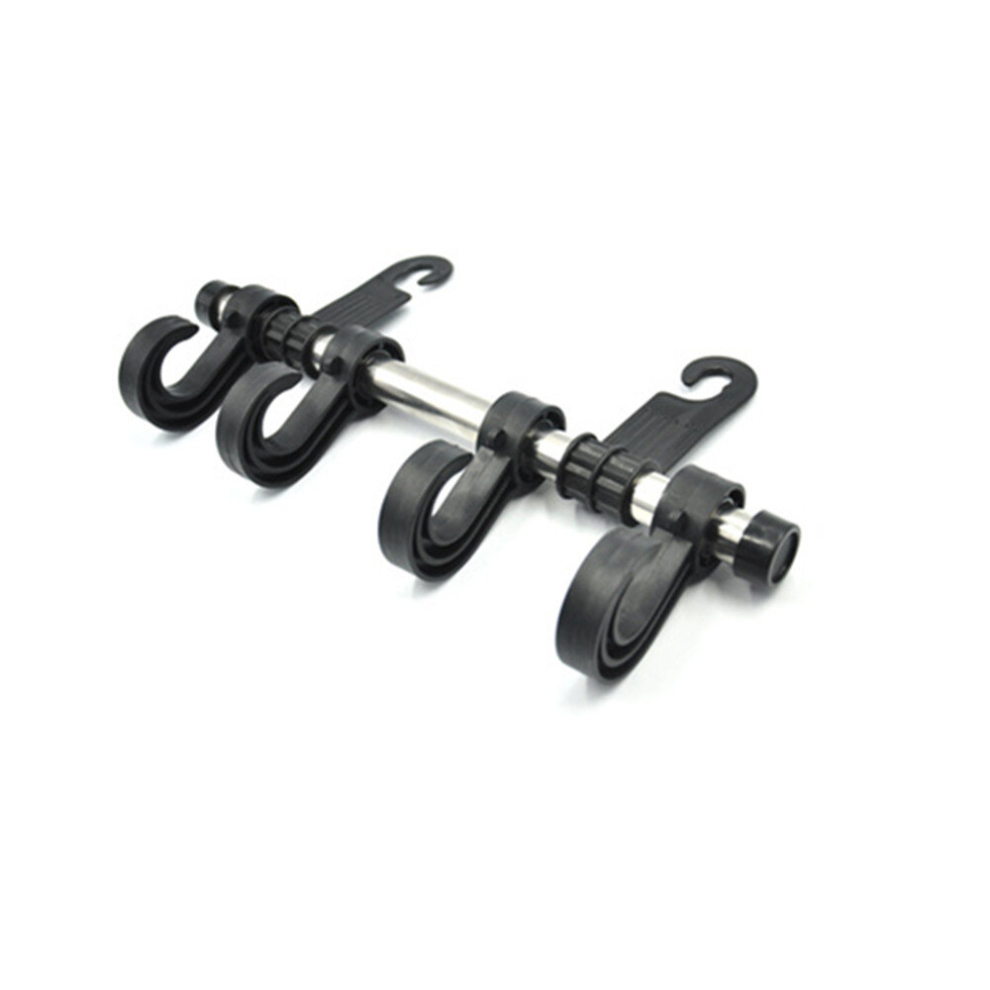 2Pcs Car Vehicle Multi-Functional Seat Headrest Bag Hanger Hook Holder Seat Headrest Hanger Hanging Holder Four Hooks 6913664865189