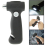 Multi-function Lifesaving Hammer with 3 LED Dynamo Flashlight & Seat Belt Cutter(Black) 2