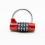 4 Digit Combination Locks Door And Window Padlock U-Shaped Combination Lock for Toolbox(Red) 1