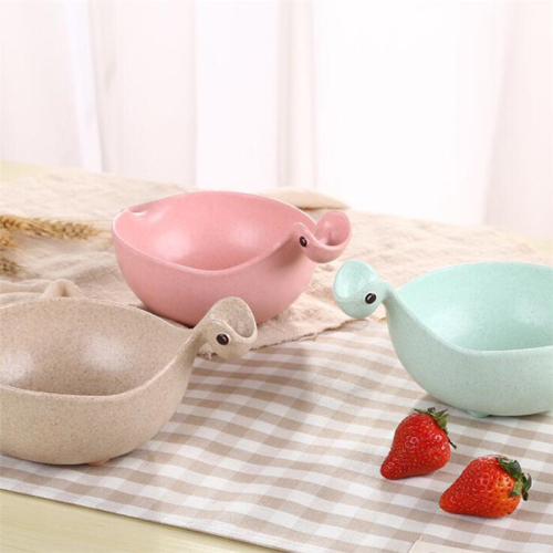3PCS Dinosaur Anti-Slip Baby Dinner Plate Baby Bamboo Tableware 2