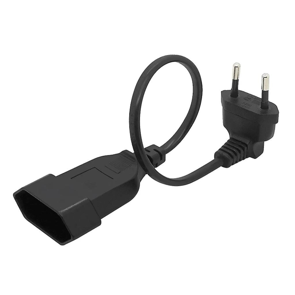 Eu Plug Power Adapter Cord 90 Degree Bend Angled Power Extension Cable Wire 6956163141170