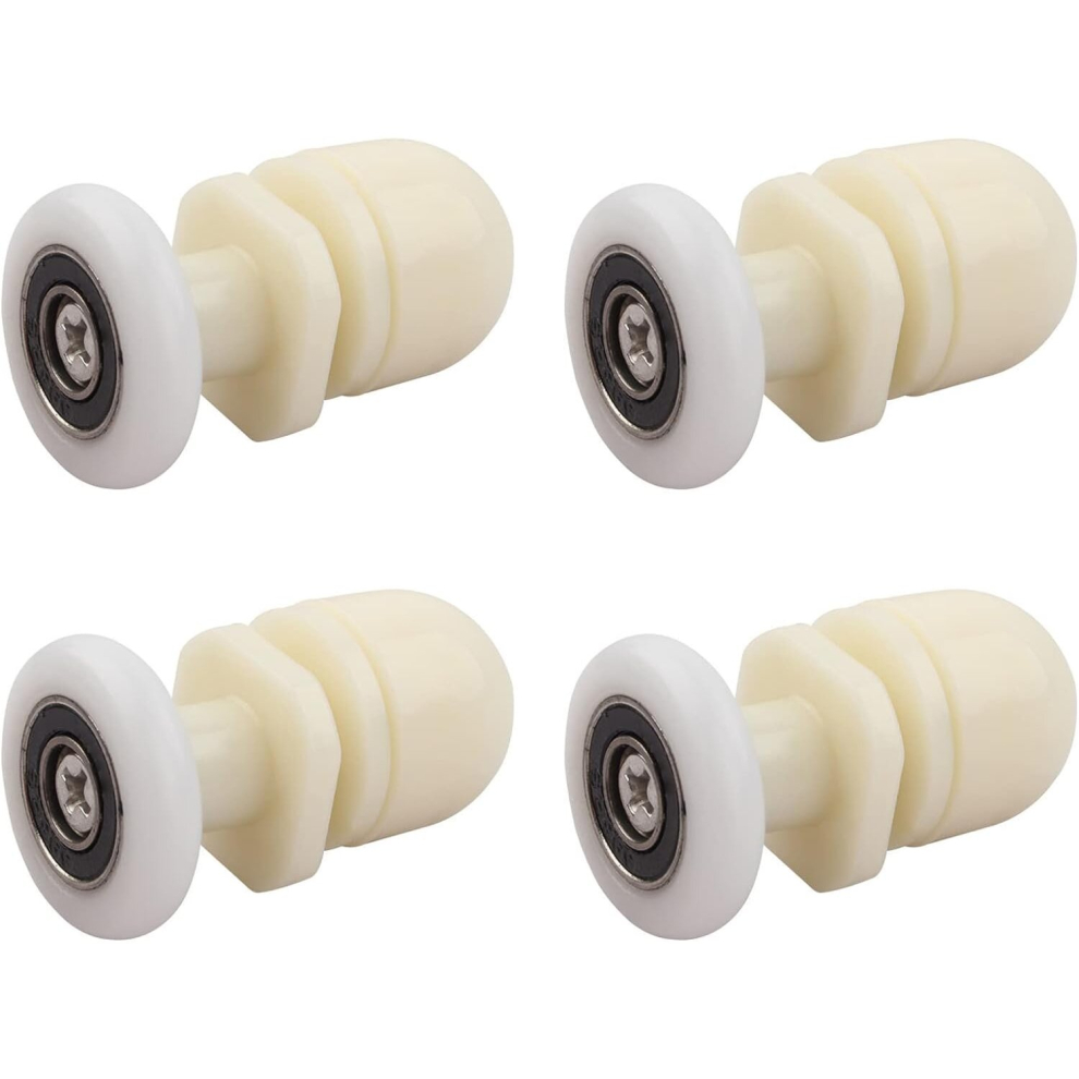 Shower Door Casters, 4 Pieces Brass Sliding Shower Door Caster, For Roller For Replacement Sliding Shower Glass Door Runners Rollers (19Mm) 7770197840958