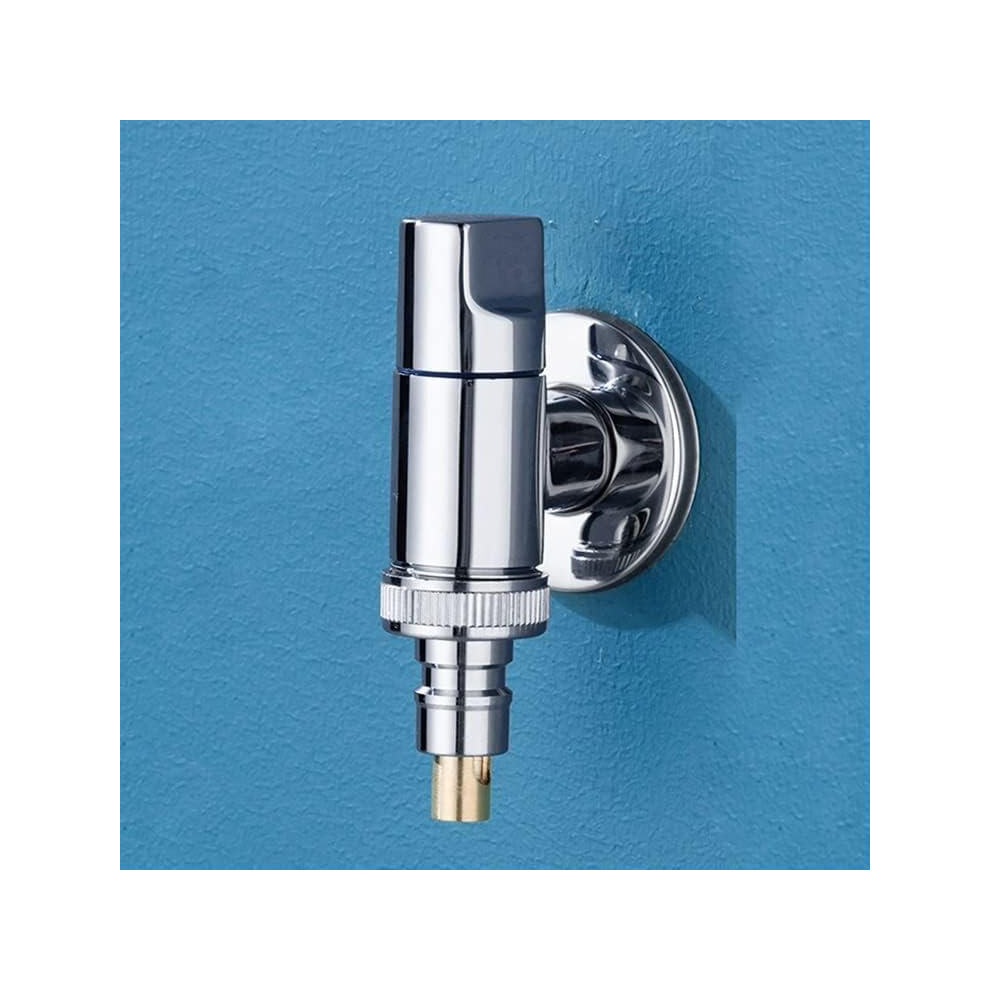 Automatic Water Stop Valve,Brass Washing Machine Faucet,Laundry Bathroom Faucet,Washing Machine Faucet Wall Mounted Water Tap Bathroom Sink Faucets 7770197841214