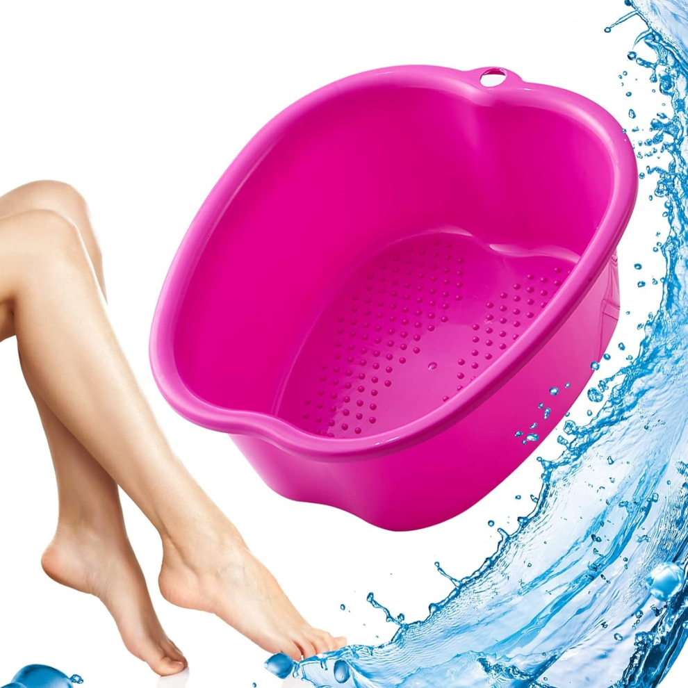 Tianfu Foot Soaking Bath Basin Foot Bath, Foot Massager Pedicure Foot Spa At Home For Feet Stress Relief, Soothe And Comfort Feet (Purple)