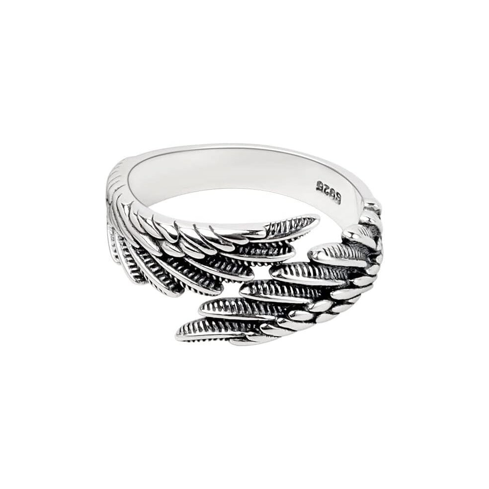 Photos - Ring TIANFU Women's Open Feather  Vintage Vintage Angel Wings  Adjustable Hypoallergenic Fine Jewelry Gift 