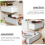 Pull-Out Storage Box Under Sink Organizers and Storage Bathroom Storage Organizer Wall Mounted Shelves for Storage  White Cupboard 5