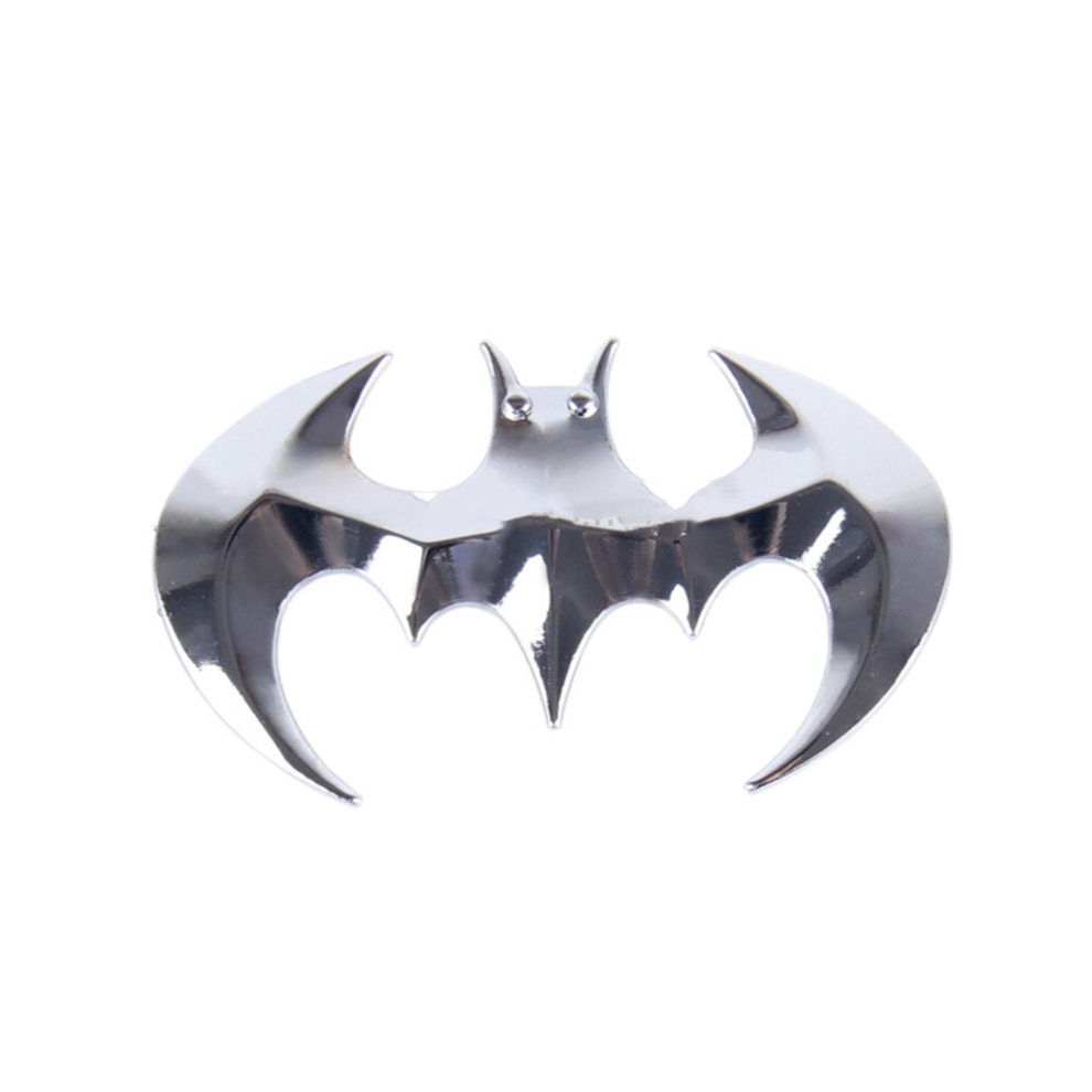 5Pcs Bat With Crystal Eyes Shape Shining Metal Car Free Sticker 6913664867312