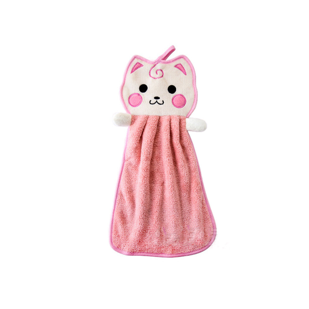 5 Pcs Cute Cartoon Hand Towel Kids Chidren Hand Dry Towel(Pink)-image-OPC-PD6HSKQ-NEW