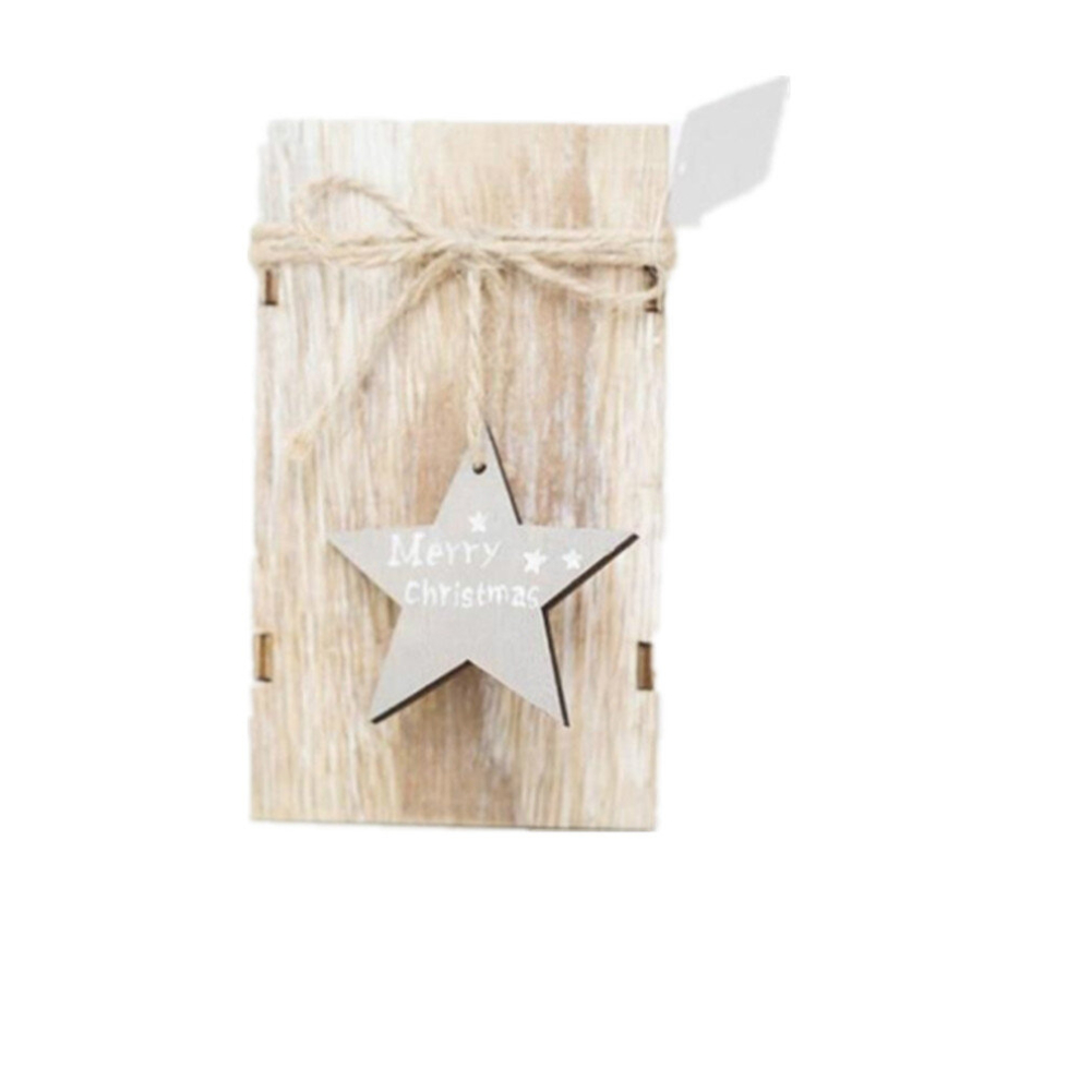 3 PCS Creative Christmas Mini Wooden Candlestick Christmas Home Decoration Desktop Decoration, Size:L-image-OPC-PD6HT26-NEW