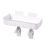 Shelf Bathroom Storage Toilet Multi-purpose Bathroom Basket Nail-free Paste Strong Kitchen Plastic Storage Box(White) 1