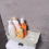 Shelf Bathroom Storage Toilet Multi-purpose Bathroom Basket Nail-free Paste Strong Kitchen Plastic Storage Box(White) 6