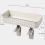 Shelf Bathroom Storage Toilet Multi-purpose Bathroom Basket Nail-free Paste Strong Kitchen Plastic Storage Box(White) 2