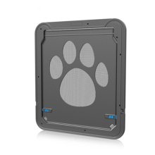 Pet Footprint Pattern Dog Auto Lock / Lockable Gate Cat Safe Flap Window Pet Screen Door, Size: 41x37cm