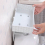 Shelf Bathroom Storage Toilet Multi-purpose Bathroom Basket Nail-free Paste Strong Kitchen Plastic Storage Box(White) 4