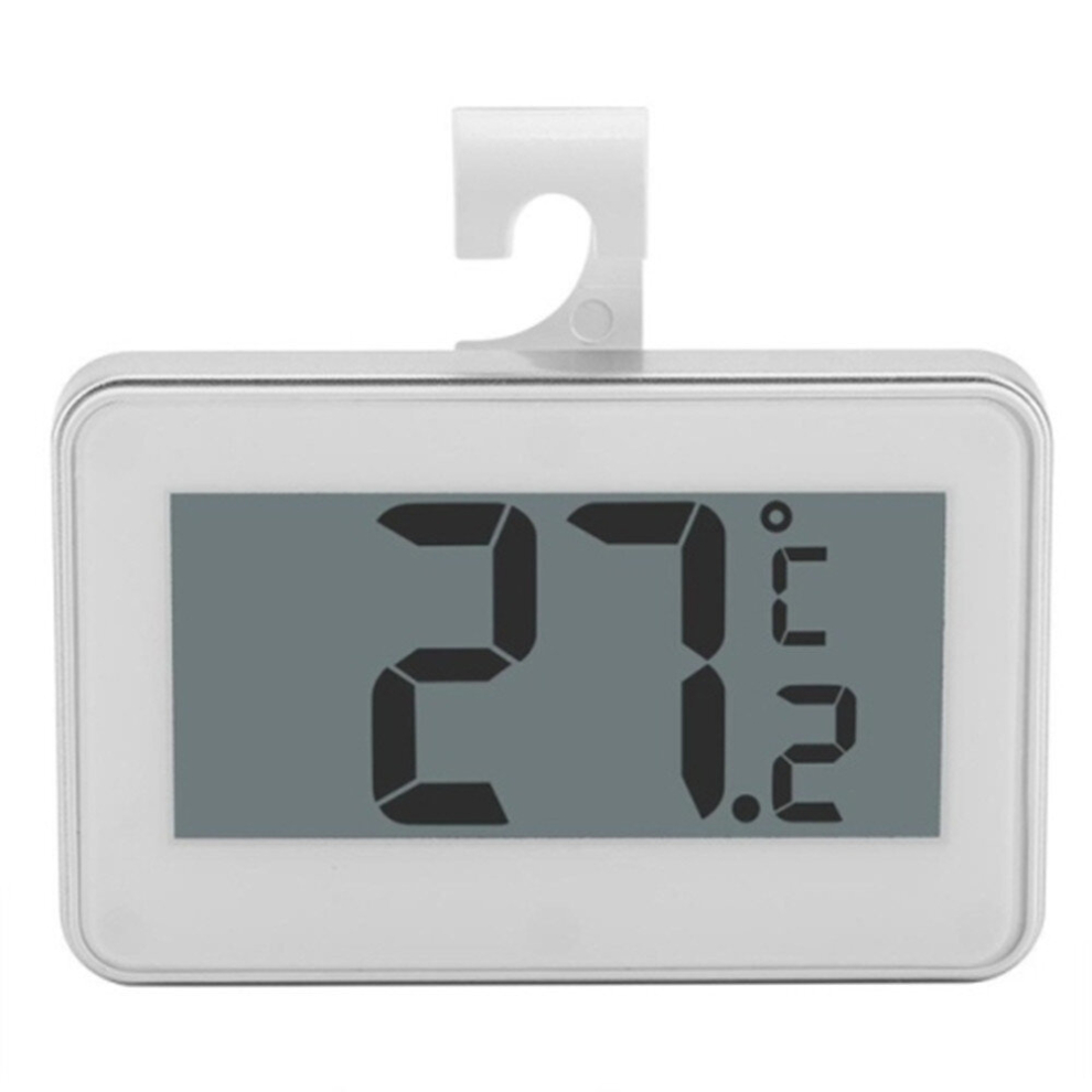 Dsport White Large Lcd Refrigerator Thermometer With Adjustable Stand Magnet Digital Thermometer(White)