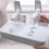 Shelf Bathroom Storage Toilet Multi-purpose Bathroom Basket Nail-free Paste Strong Kitchen Plastic Storage Box(White) 5