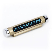 3Pcs Hidden Rotatable Magnetic Phone Number Card Plate Temporary Parking Car Sticker