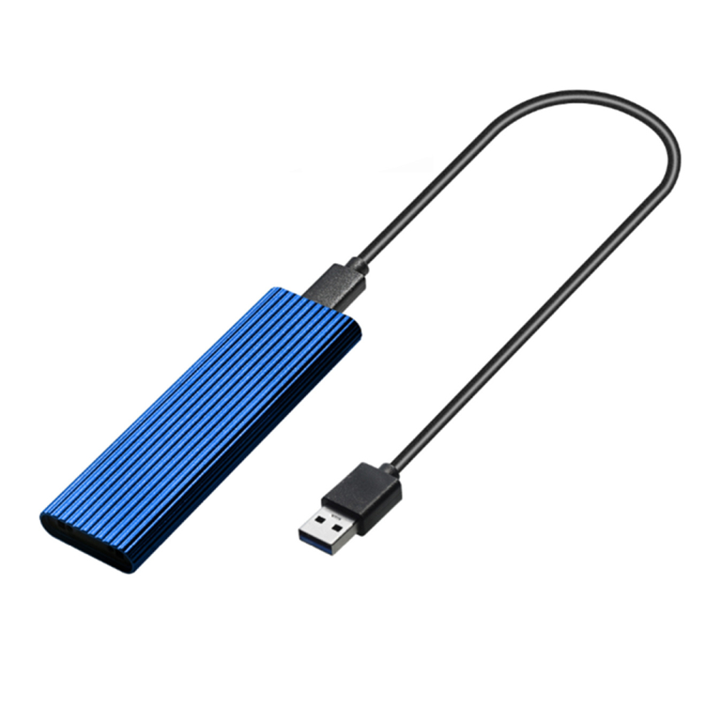 Dual Protocol M2 Nvme/Ngff Sata Ssd Case 10Gbps Hdd Box M.2 Nvme Ssd To Usb 3.1 Enclosure Typea To Typec Cable For M.2 Ssd - M2 Ssd Case Blue 766261501853