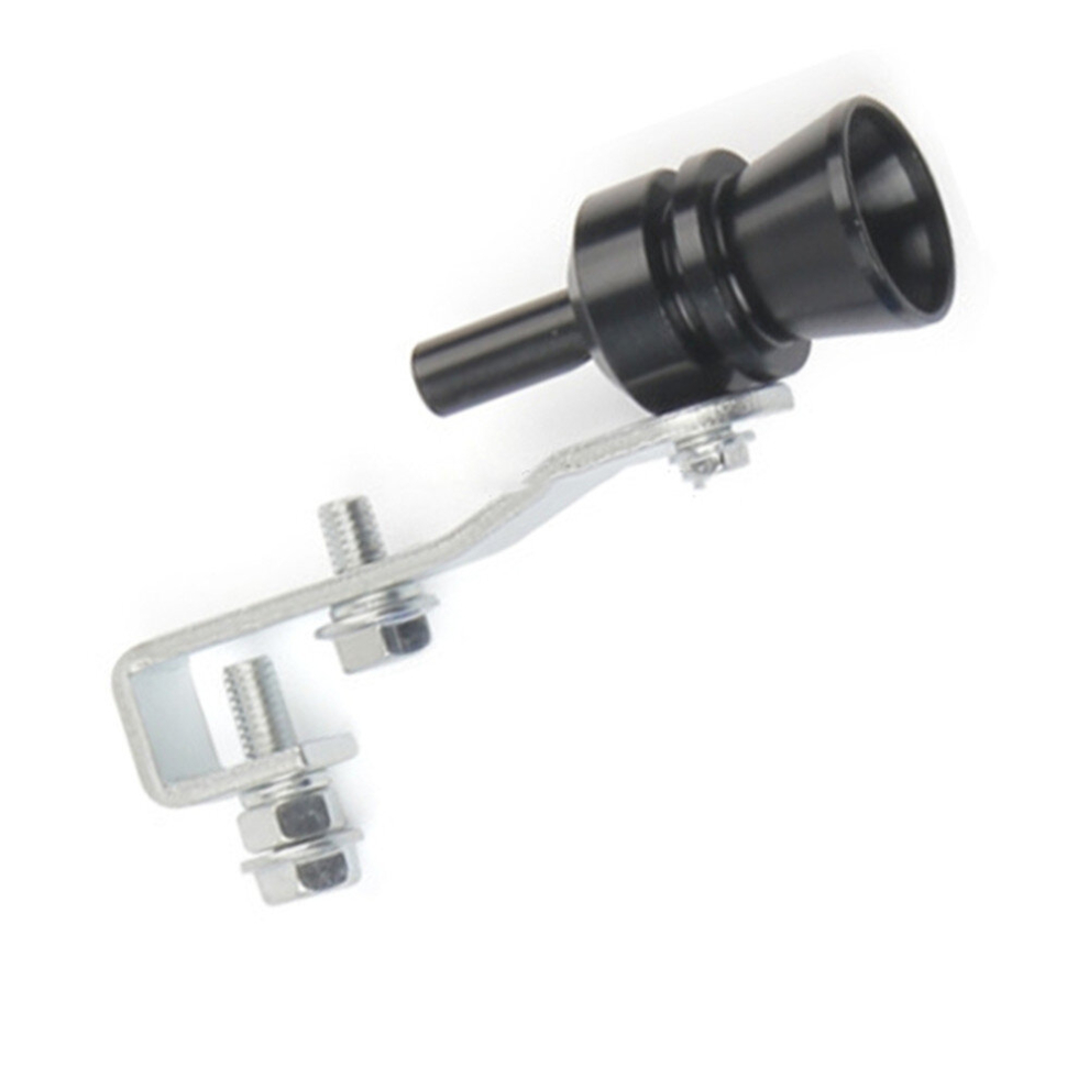 2Set Universal Aluminum Turbo Sound Exhaust Muffler Pipe Whistle Car / Motorcycle Simulator Whistler Size: M Outside Diameter: 23Mm(Black) Black 6913664847451
