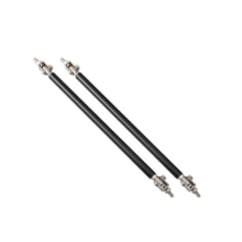 Car Modification Large Surrounded By The Rod Telescopic Lever Front And Rear Bars Fixed Front Lip Back Shovel Adjustable Small Rod Length: 20Cm(Black)