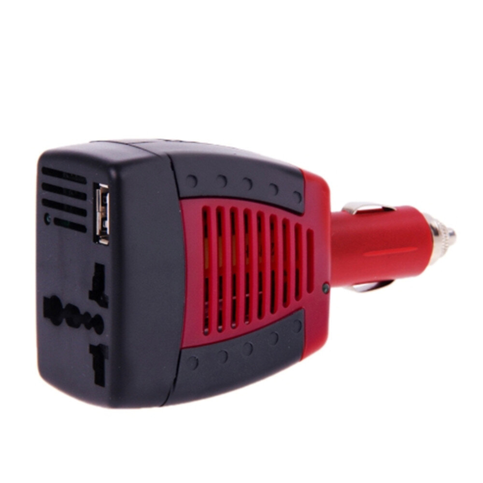 75W Dc 12V To Ac 220V Car Power Inverter With 500Ma Usb Port & Universal Power Socket 6913664871227