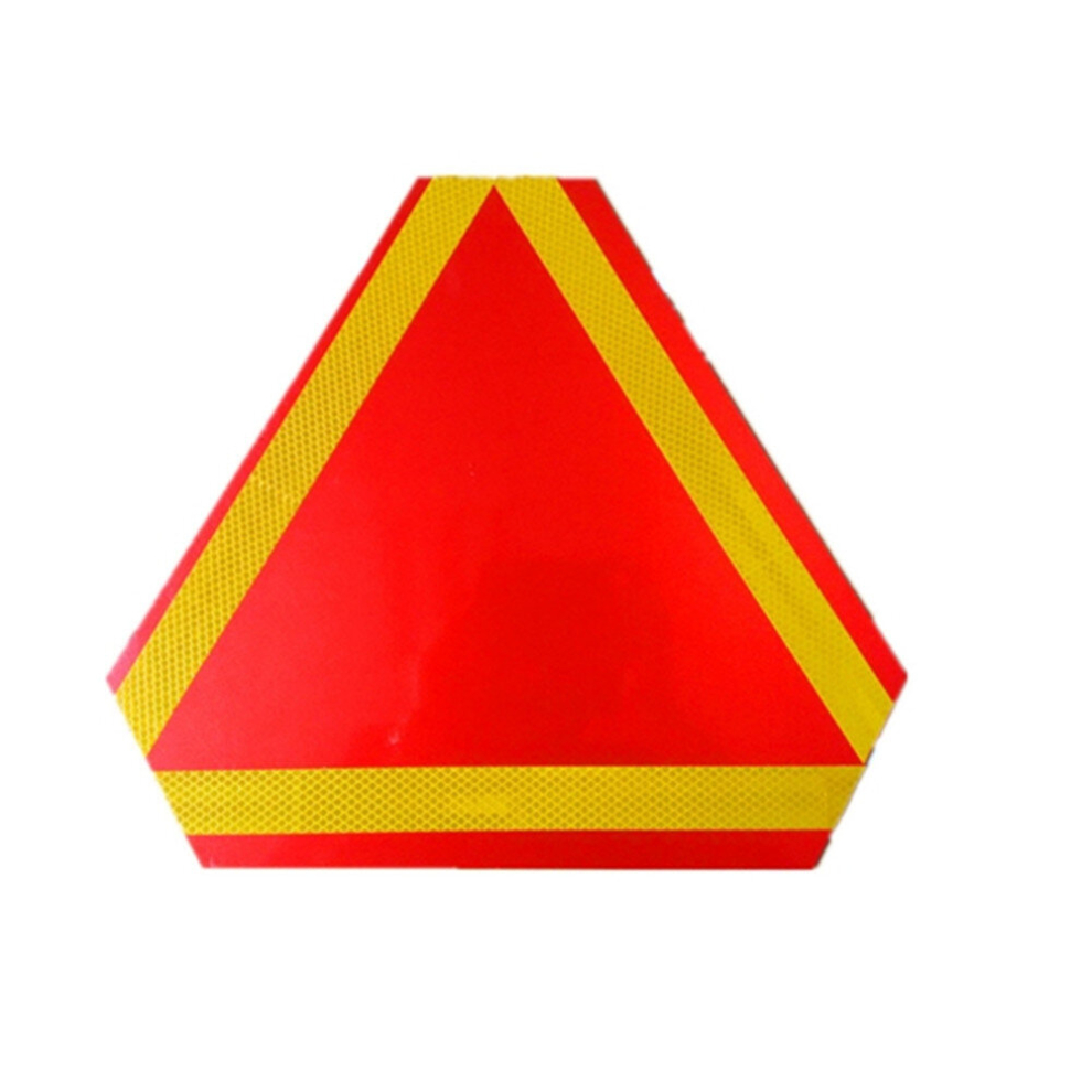 2 Pcs Rear Truck Trailer Reflector Safty Warning Triangle Aluminum Board Thickness: 1Mm 6913664868807