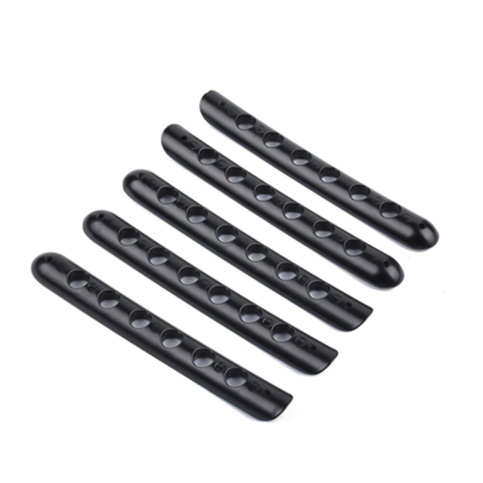 5 Pcs Auto Door Aluminum Grab Handle Cover For Jeep Wrangler Jk 4-Door 2007 -2017(Black) Black 6913664860962
