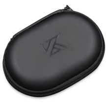 10X KZ Oval Case Schutztasche für Kopfhörer Aufbewahrung tragbar - Schwarz