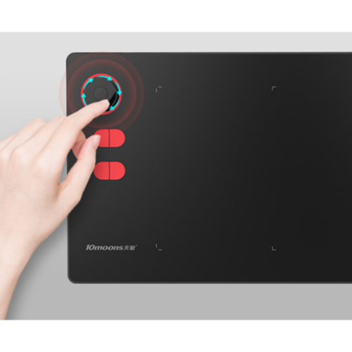 Graphic Drawing Tablet with Roller Key Large Active Area Digital Tablet Support Android Phone - Black 2