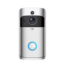 Smart Doorbell Camera Wifi Wireless Call Intercom Video-Eye for Apartments Door Bell Ring for Phone Home Security Cameras - silvery