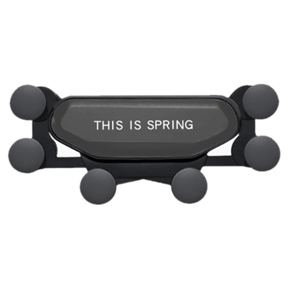 Car Air Outlet Six-Claw Gravity Mobile Phone Holder Bracket (Black) Black 6913664846447