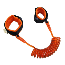 2Pcs Kids Safety Harness Child Leash Anti Lost Wrist Link Traction Rope Anti Lost Bracelet, Length: 1.5m(Orange)