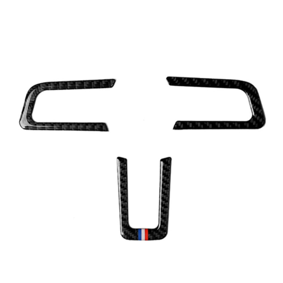 Car Usa Carbon Fiber Steering Wheel Decorative Sticker For Ford Mustang 2015-2017 Light 6913664856170