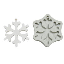 2 Pcs DIY Baking Christmas Series Modeling Fondant Silicone Mold(Christmas Snowflake)