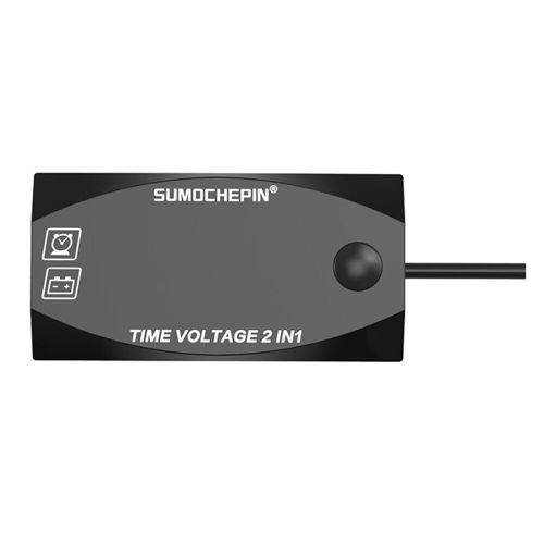 Motorcycle Multi-Functional 2 In 1 Digital Display Voltmeter + Electronic Clock 6-30V Ip67 2