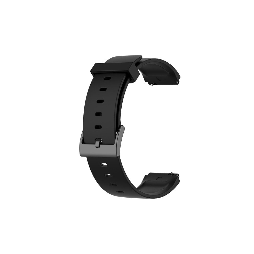 2 Pcs 18Mm Watch Band For Xiaomi Mi Smart Watch Soft Silicone Wrist - 18Mm Black 766261490072