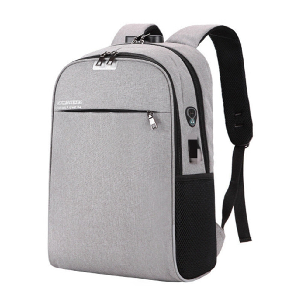 Laptop Backpack School Bags Anti-Theft With Usb Charging Port(Grey) Grey 6913664872859