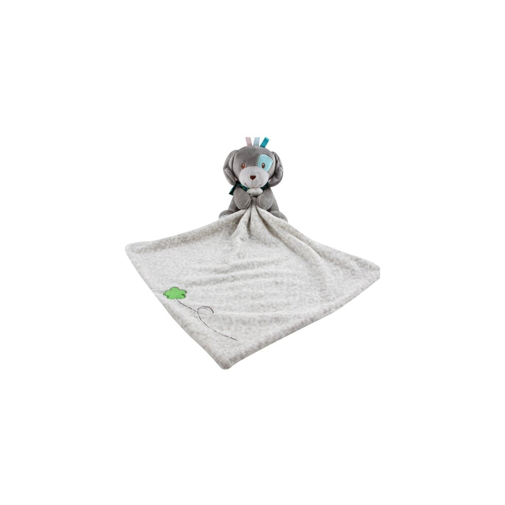Dsport Baby Comforting Baby Multi-Function Sleeping Plush Storage Blanket Cartoon Animal Towel(Dog)