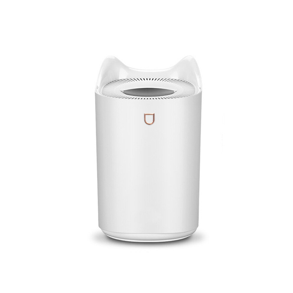 3L Air Humidifier Diffuser Dual Nozzle Ultrasonic Humidifier with Color LED Light - White-image-OPC-PD6HW2N-NEW