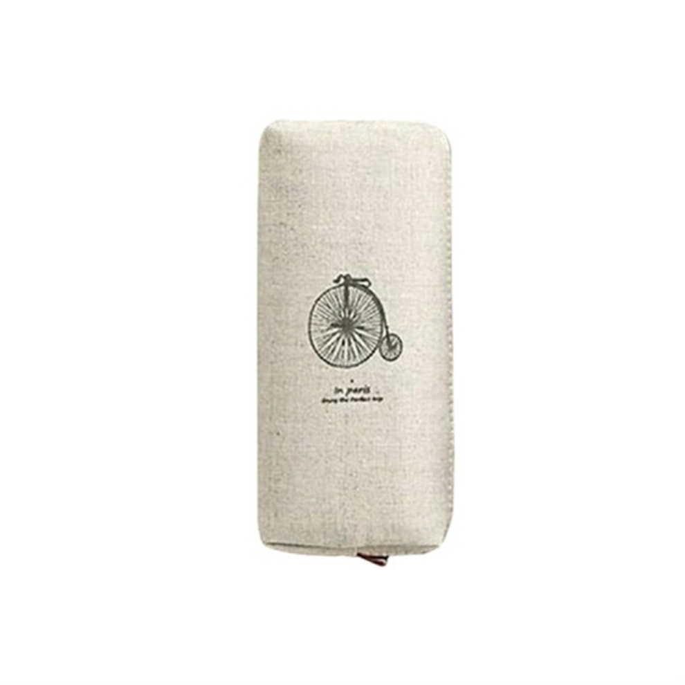 Dsport 6Pcs Retro Canvas Makeup Bag Cosmetic Case Coin Pouch Zipper Bag Purse Stationery Pen Bag