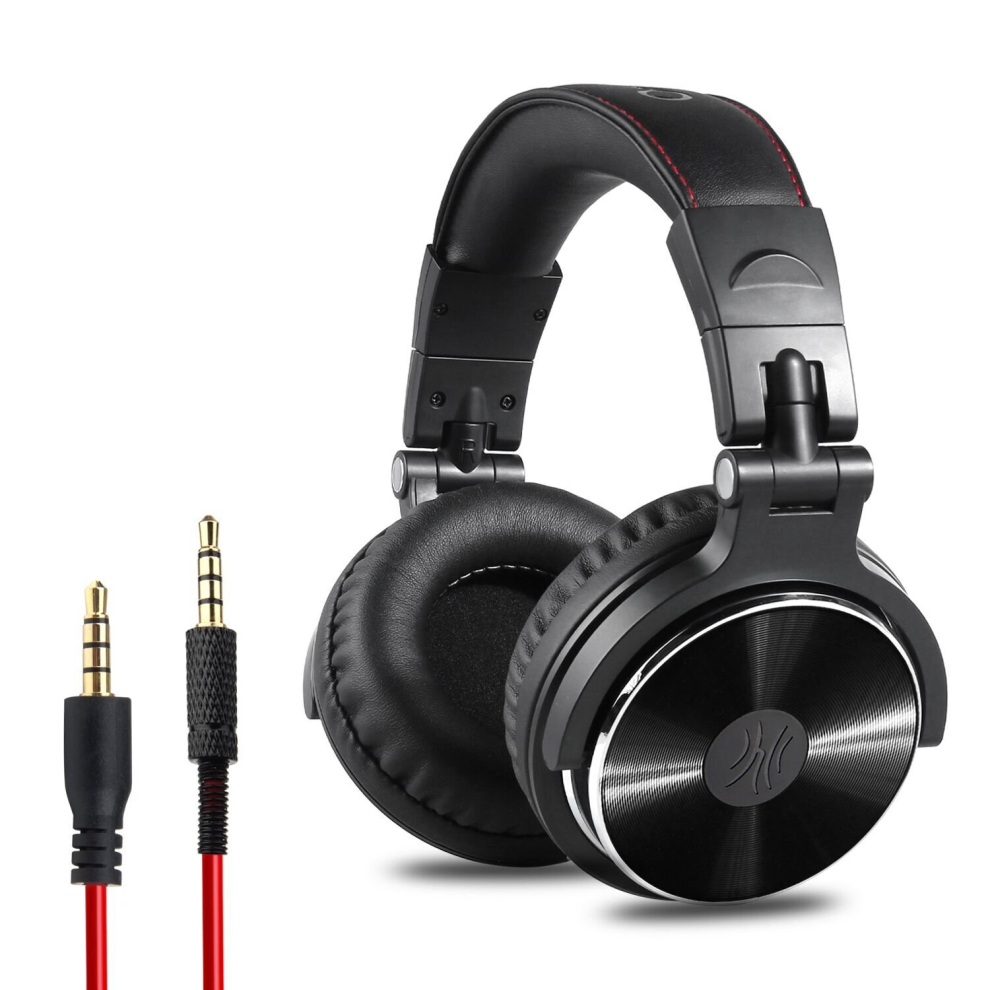 Photos - Headphones Over Ear  Hifi Studio DJ Headphone Wired Monitor Music Gaming Headset Earphone For Phone Computer PC With Mic - Bl