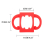 Baby Bottle Universal Silicone Anti-scalding Handle(Red) 3